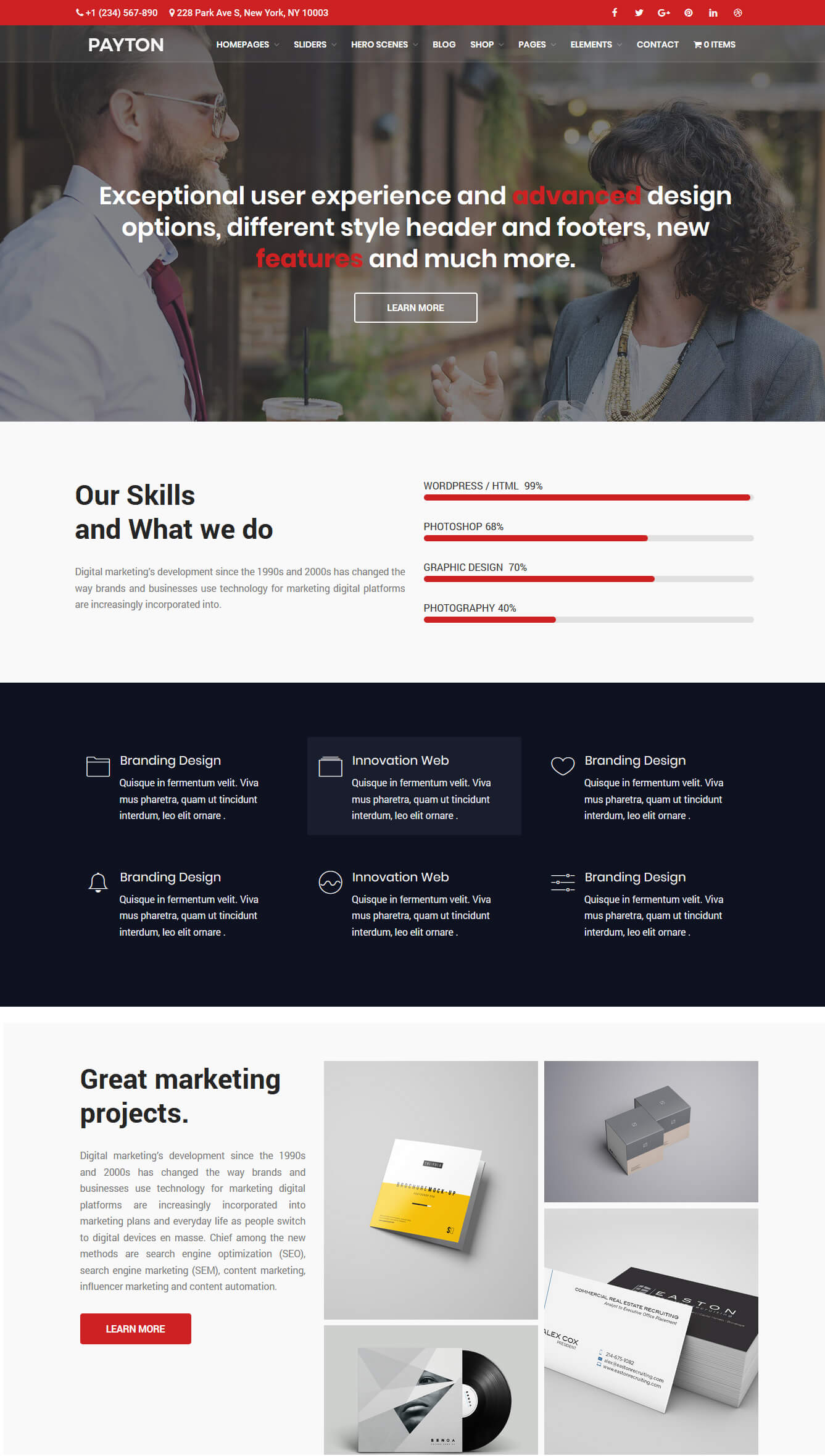 Chia sẻ Theme Payton - Web Giới thiệu doanh nghiệp, Công ty đẹp mắt 7 Payton - Chủ đề đa năng WordPress sáng tạo dành cho doanh nghiệp - 3